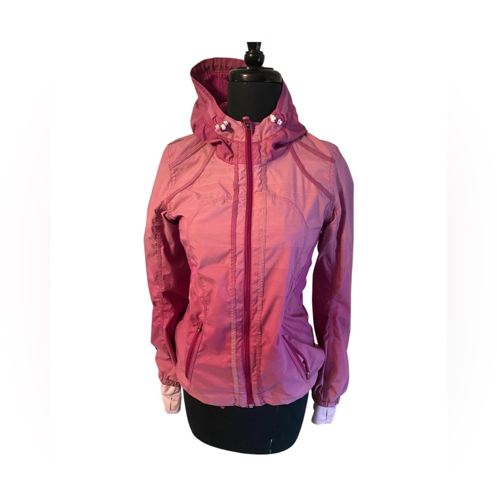 Lululemon jacket pink ombre size 4
